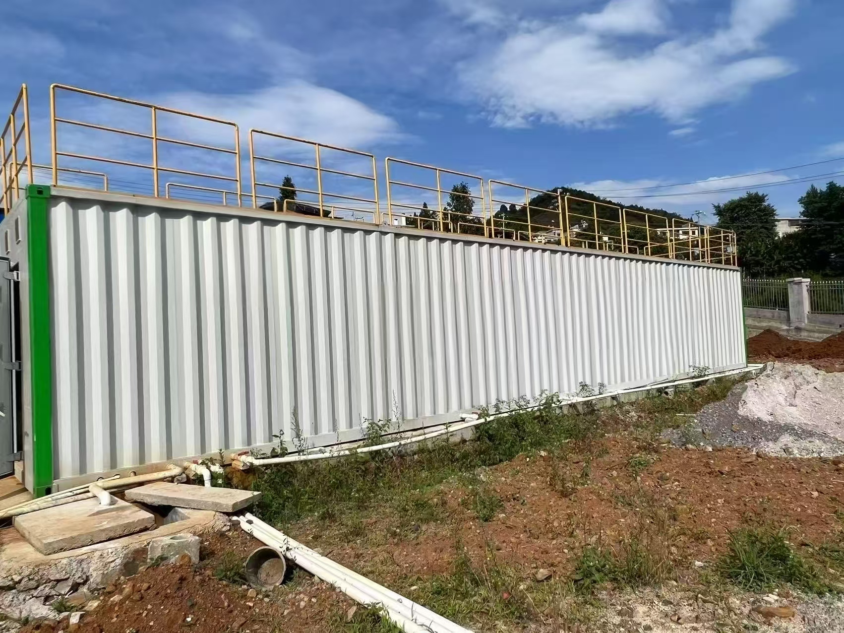 Integrated wastewater treatment equipment in a manufacturing workshop