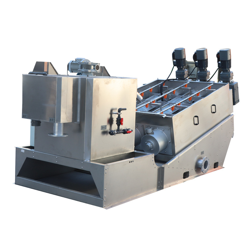 Screw press sludge dewatering equipment
